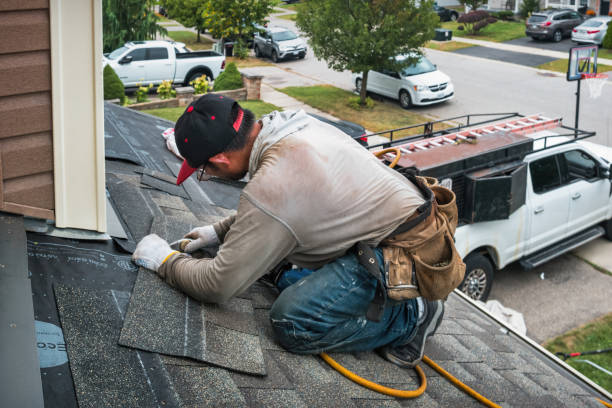 Professional Roof Repair technician working in Cumberland, IA